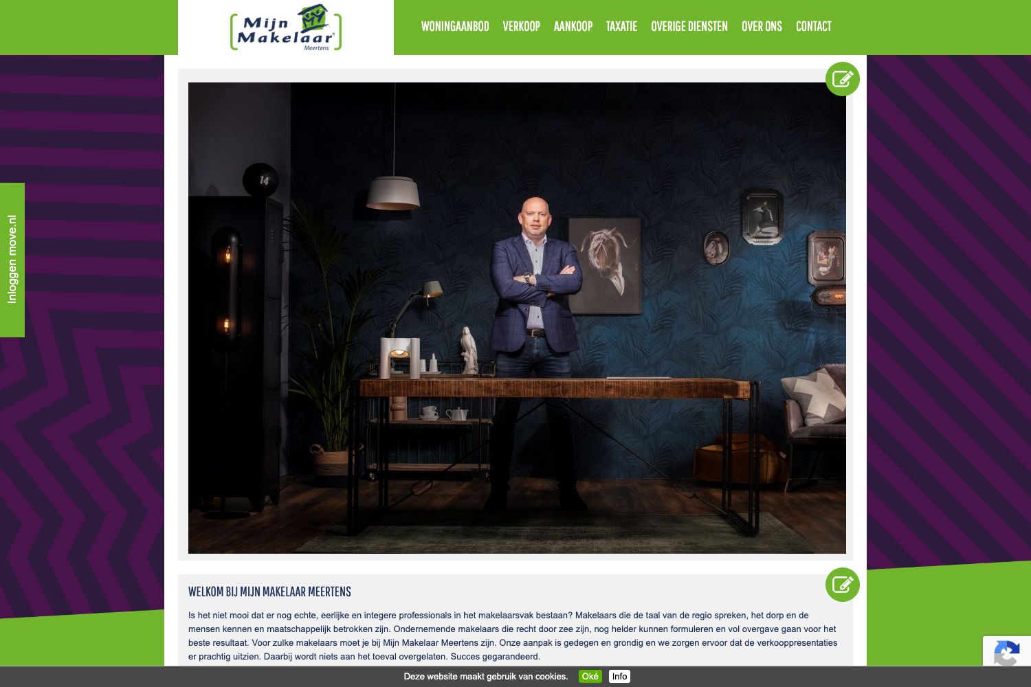 Website screenshot https://mijnmakelaarmeertens.nl