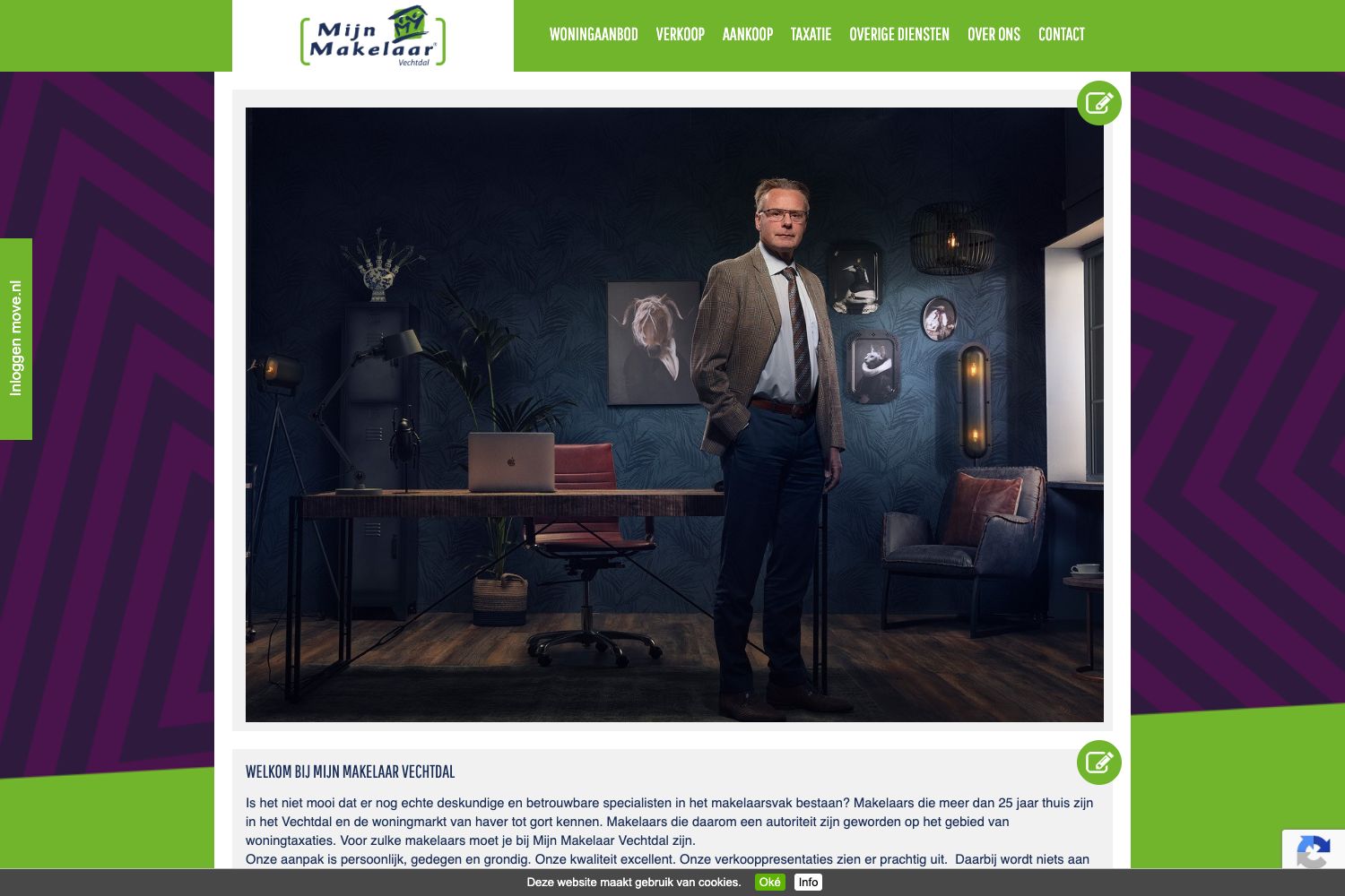 Website screenshot https://mijnmakelaarvechtdal.nl