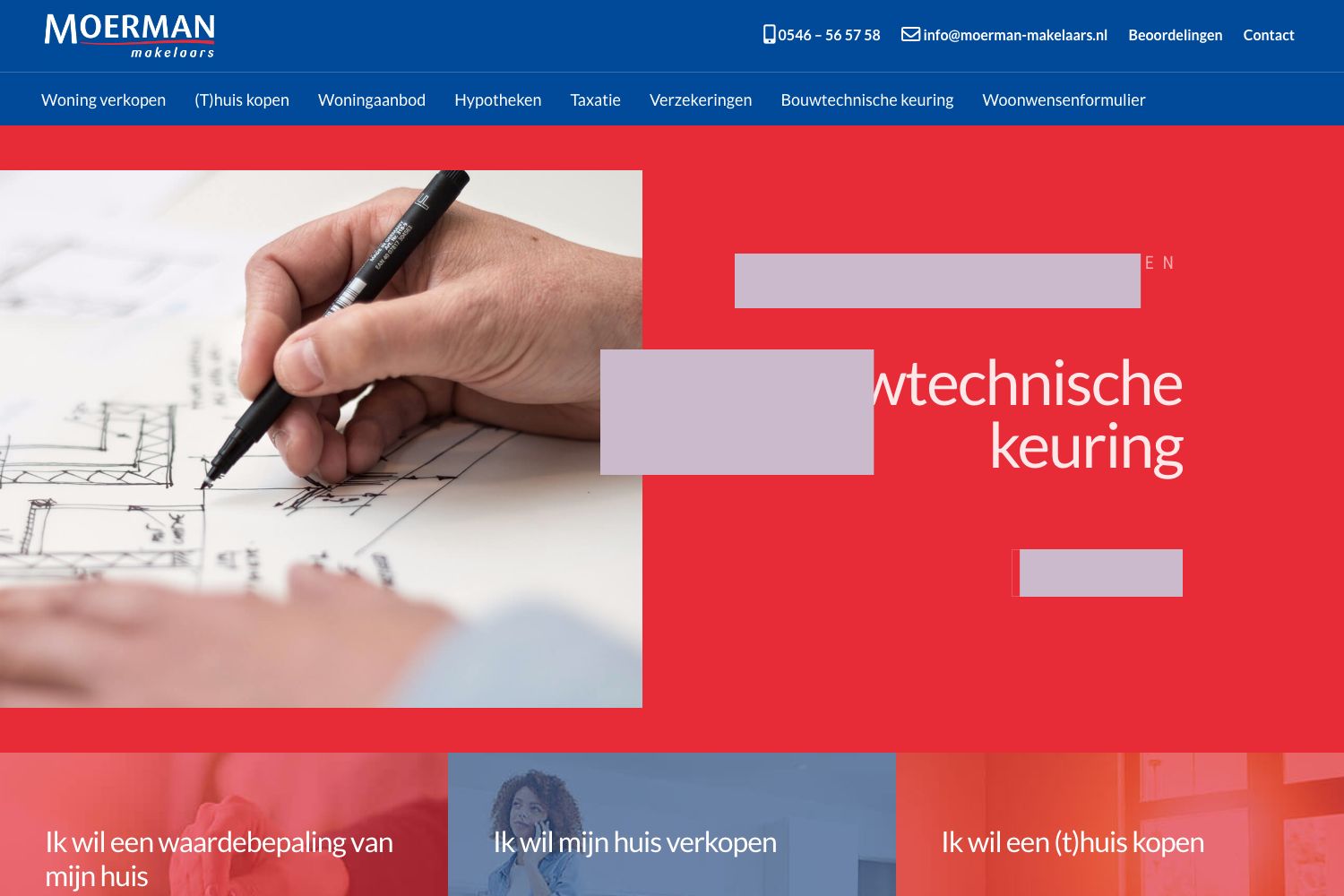 Website screenshot https://moerman-makelaars.nl