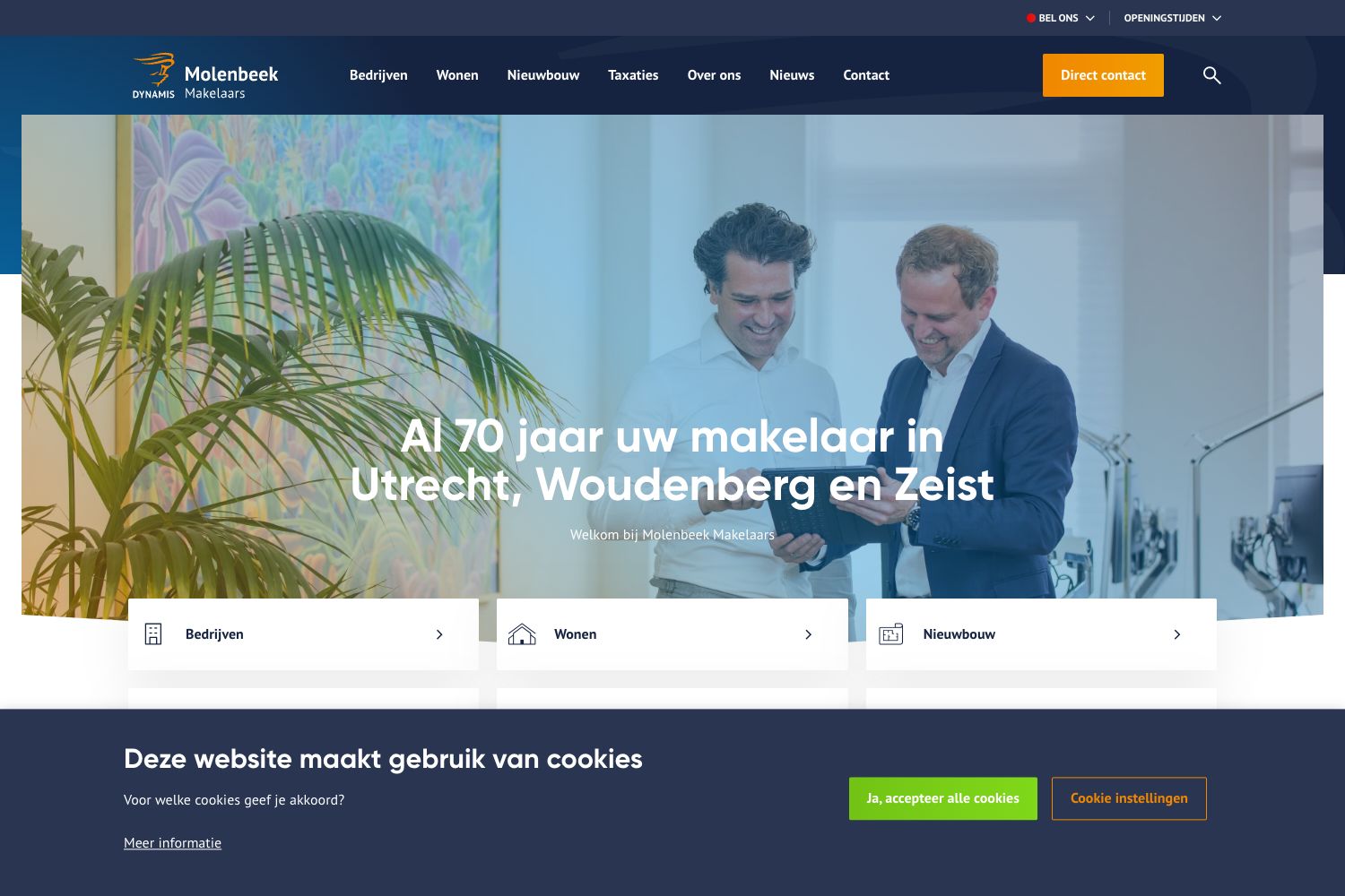 Website screenshot https://molenbeek.nl