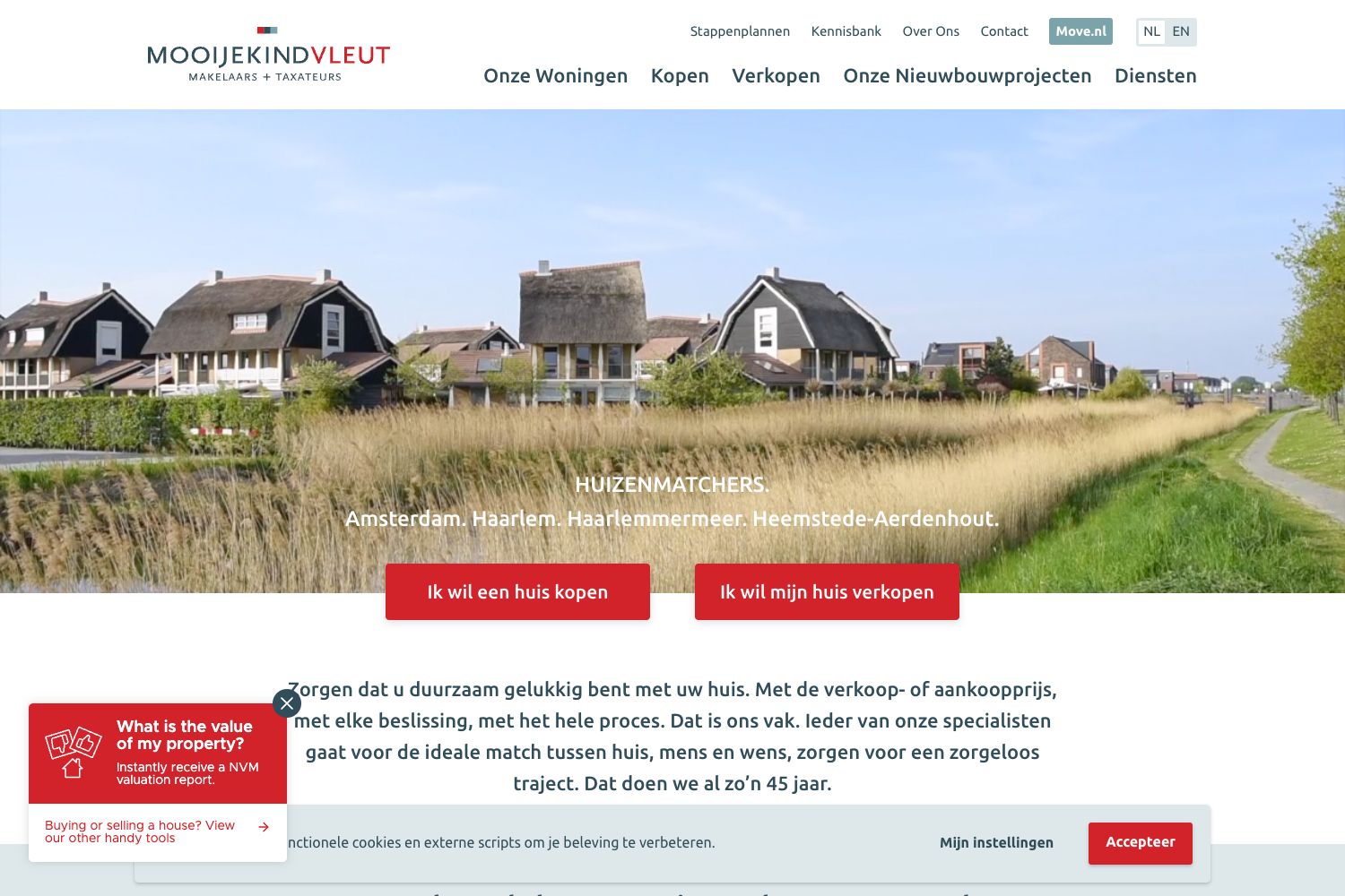 Website screenshot https://mooijekindvleut.nl