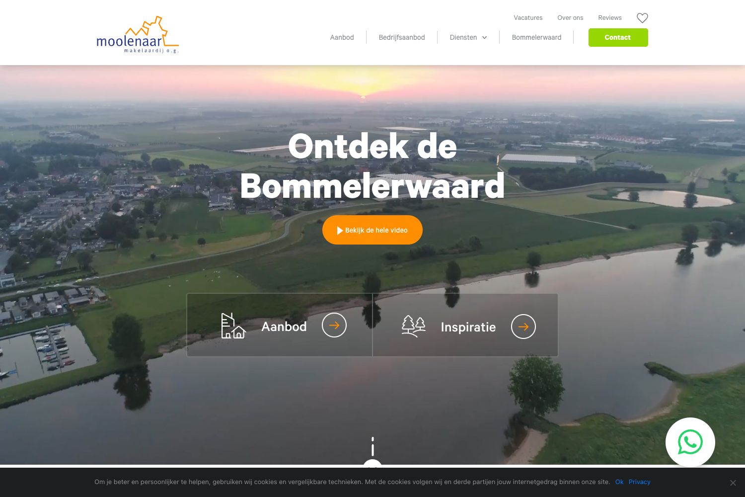 Website screenshot https://moolenaarmakelaardij.nl