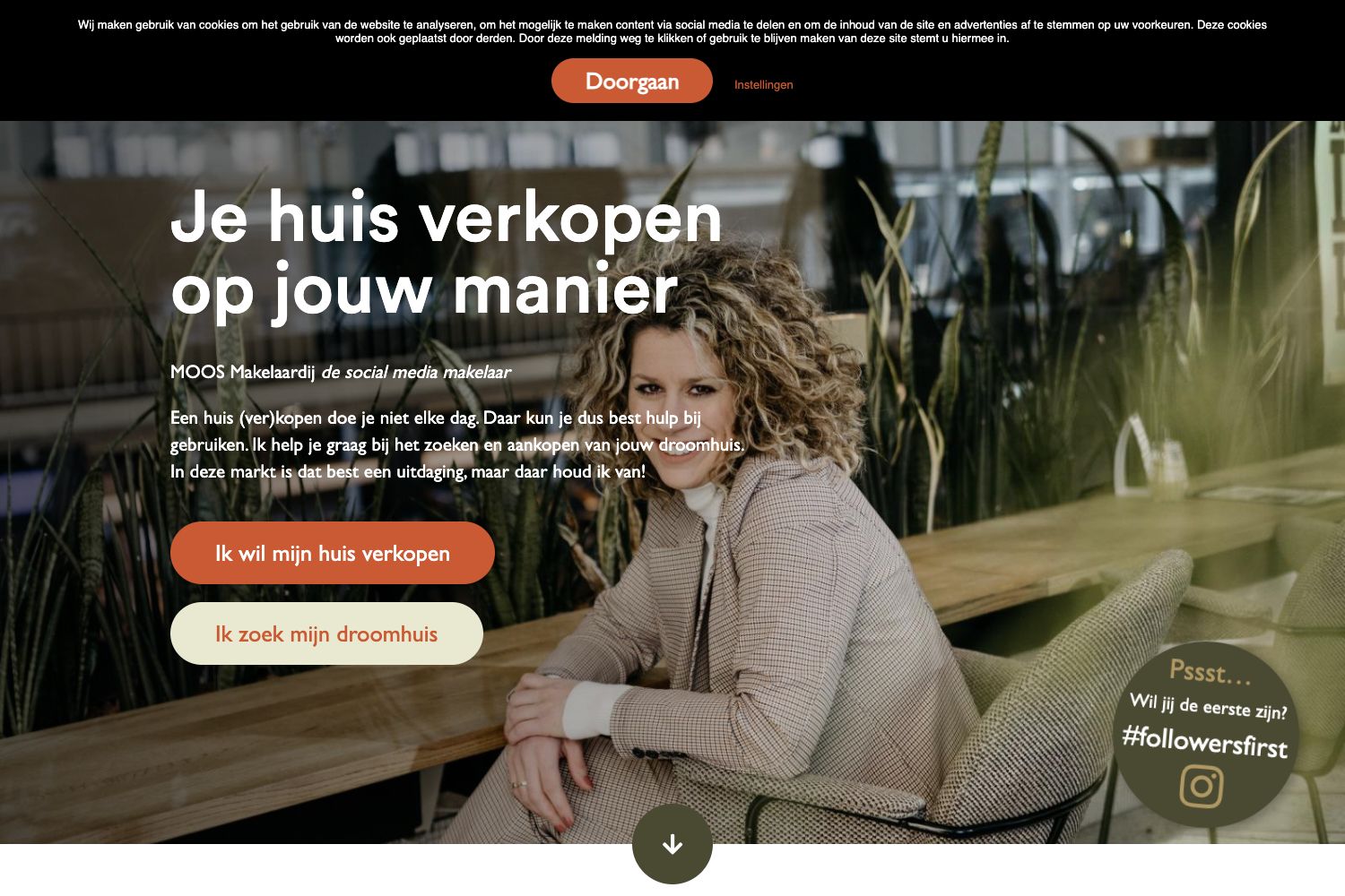 Website screenshot https://moosmakelaardij.nl