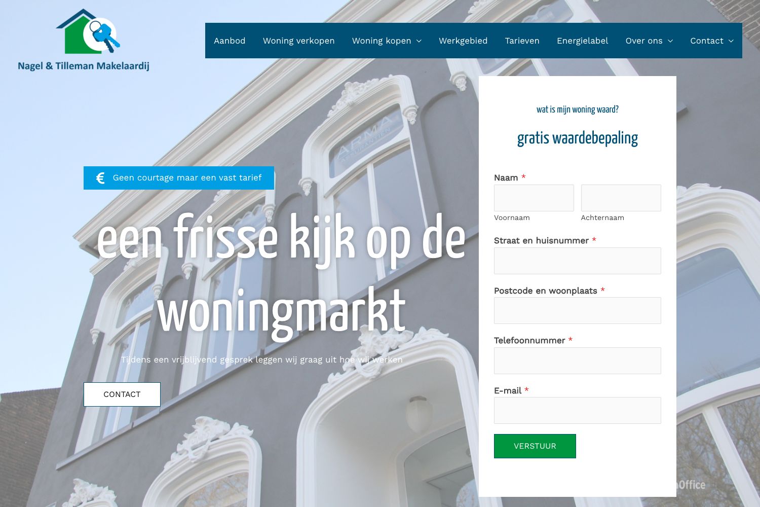 Website screenshot https://ntmakelaardij.nl