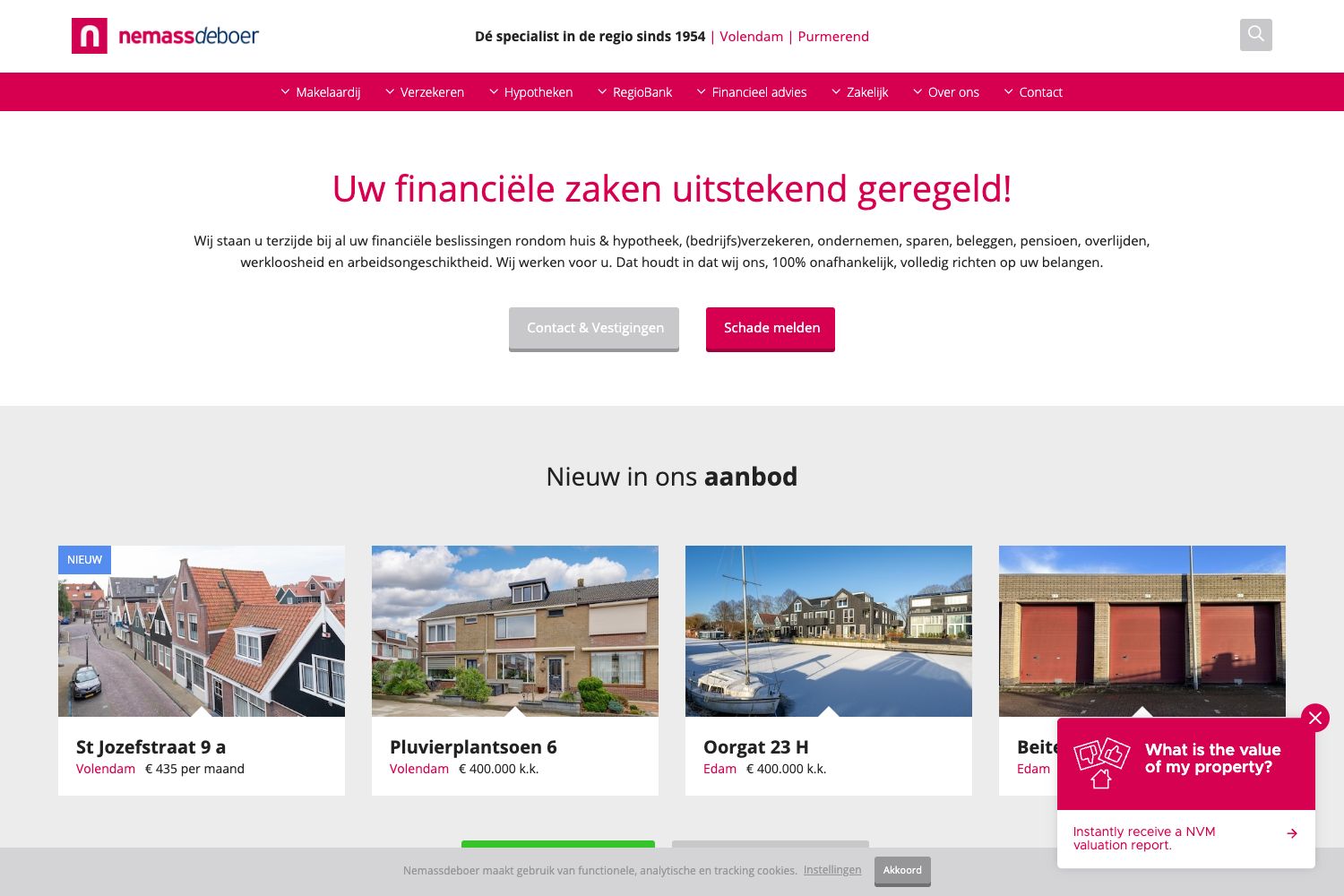 Website screenshot https://nemassdeboer.nl