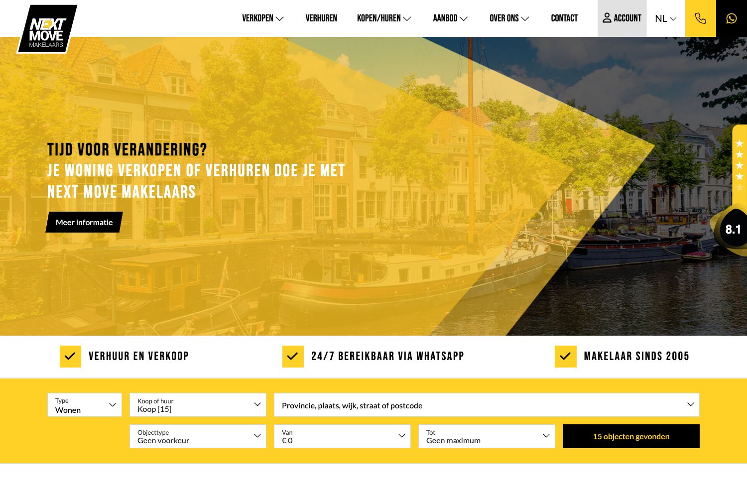 Website screenshot https://nextmovemakelaars.nl