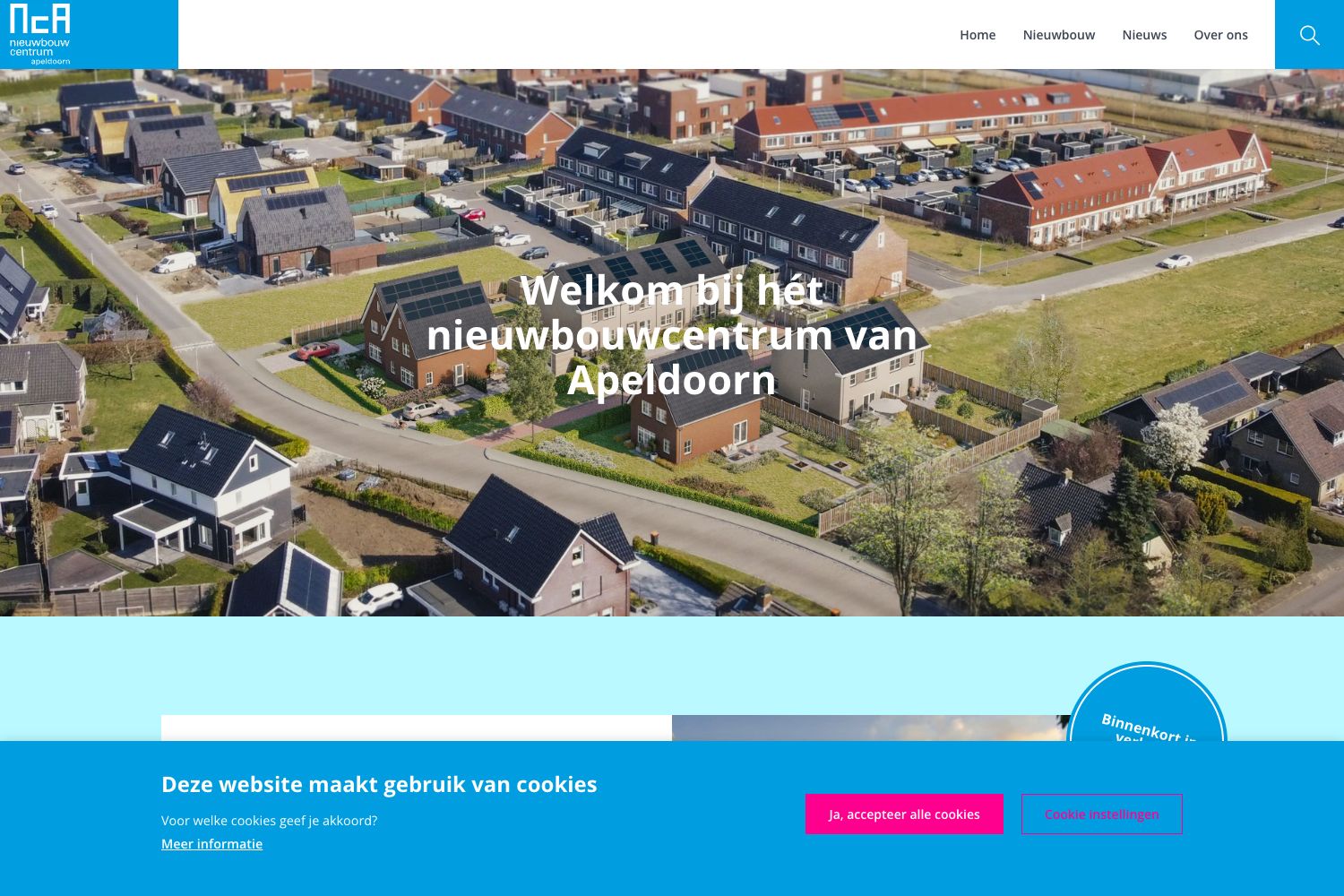 Website screenshot https://nieuwbouwcentrumapeldoorn.nl