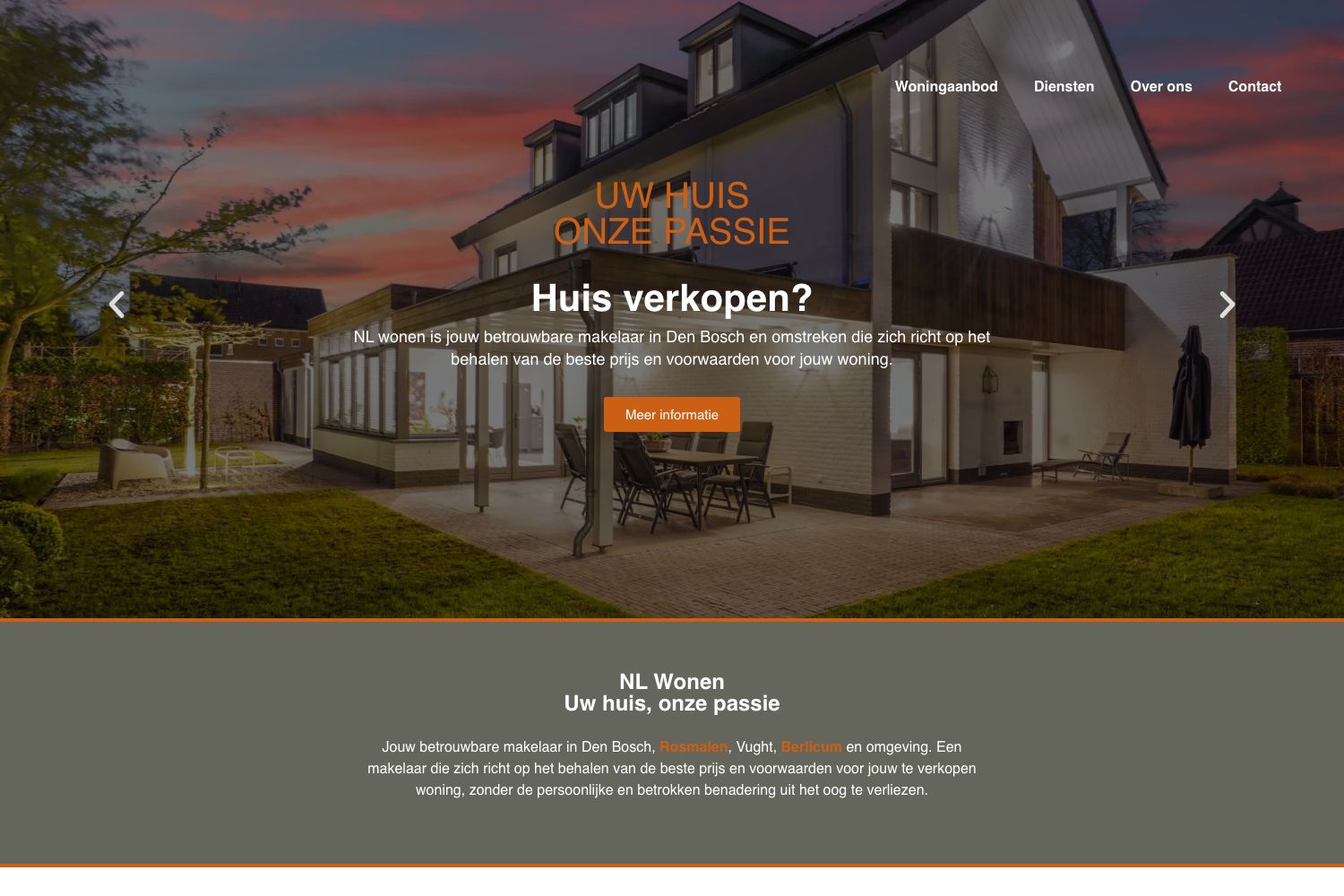 Website screenshot https://nl-wonen.nl