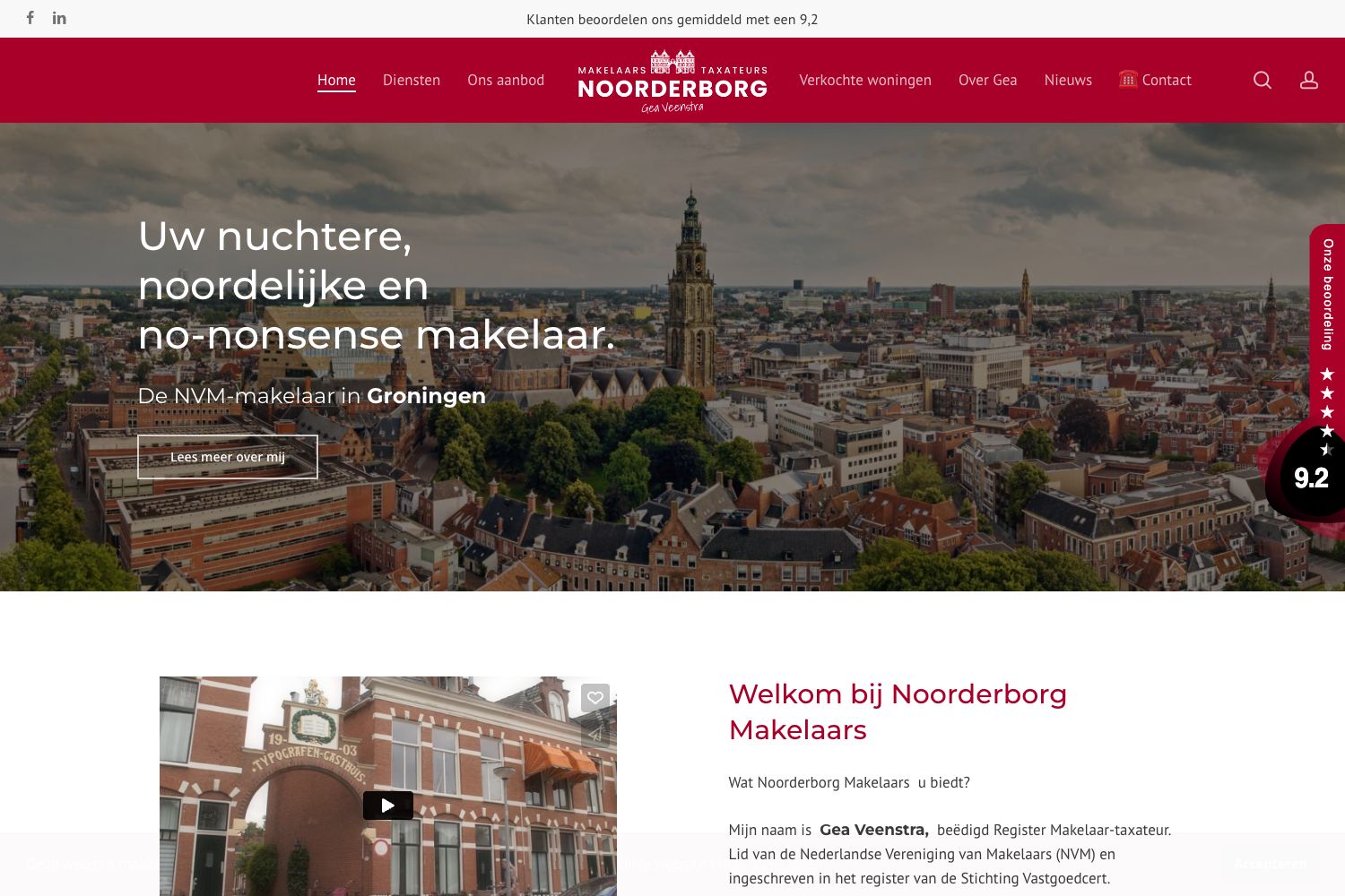 Website screenshot https://noorderborgmakelaars.nl
