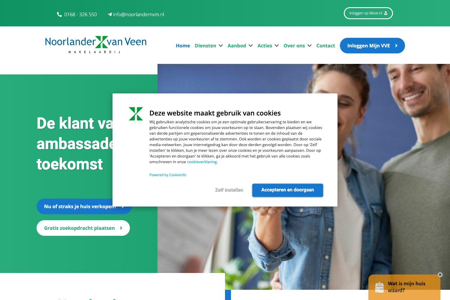 Website screenshot https://noorlandernvm.nl