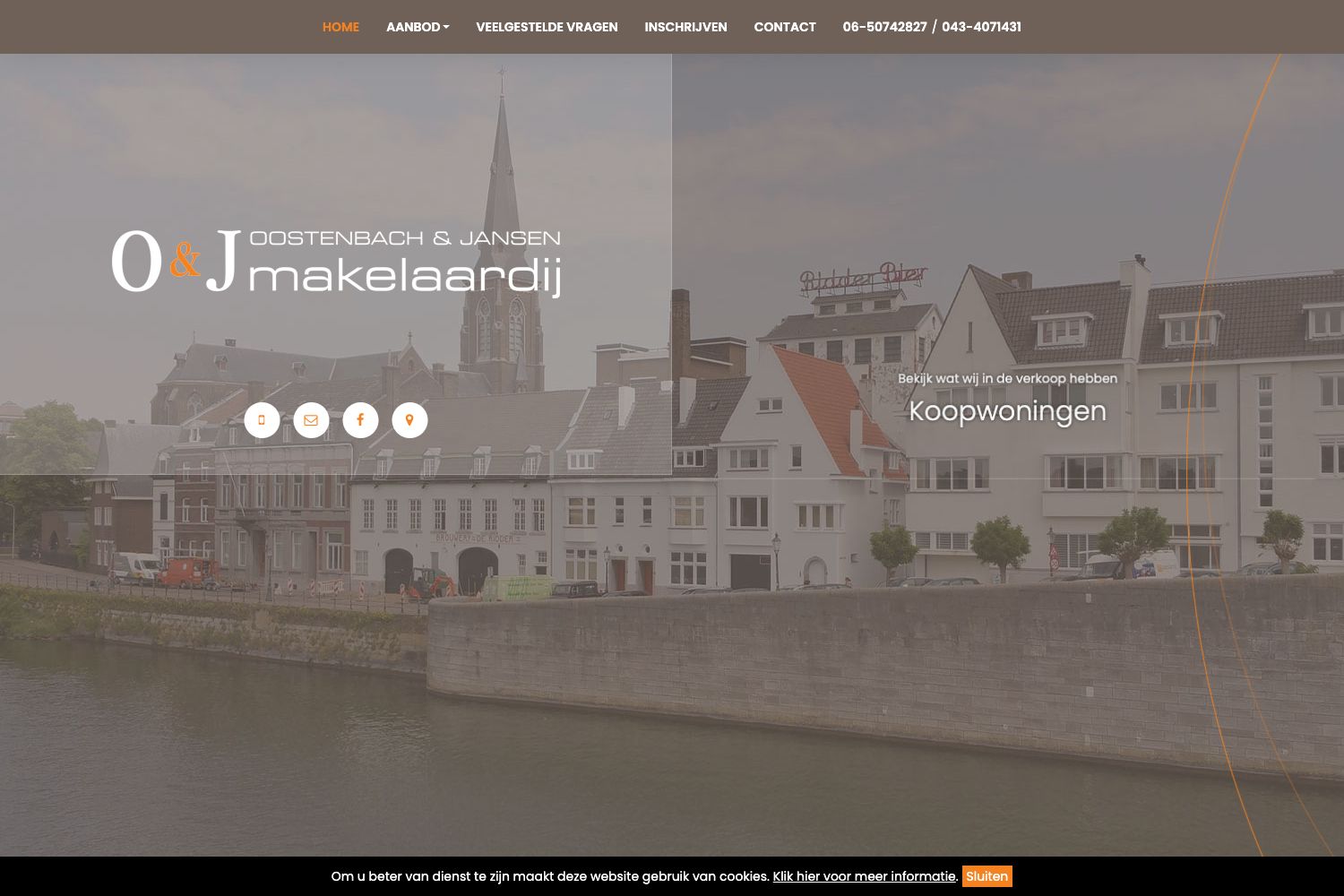 Website screenshot https://oj-makelaardij.nl