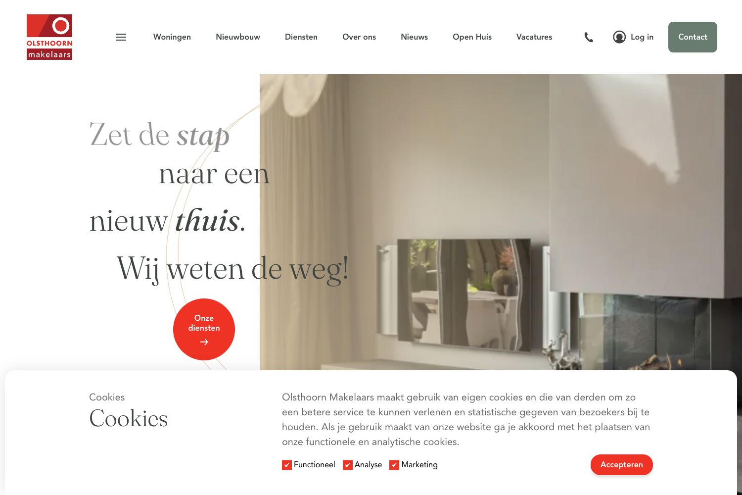 Website screenshot https://olsthoornmakelaars.nl