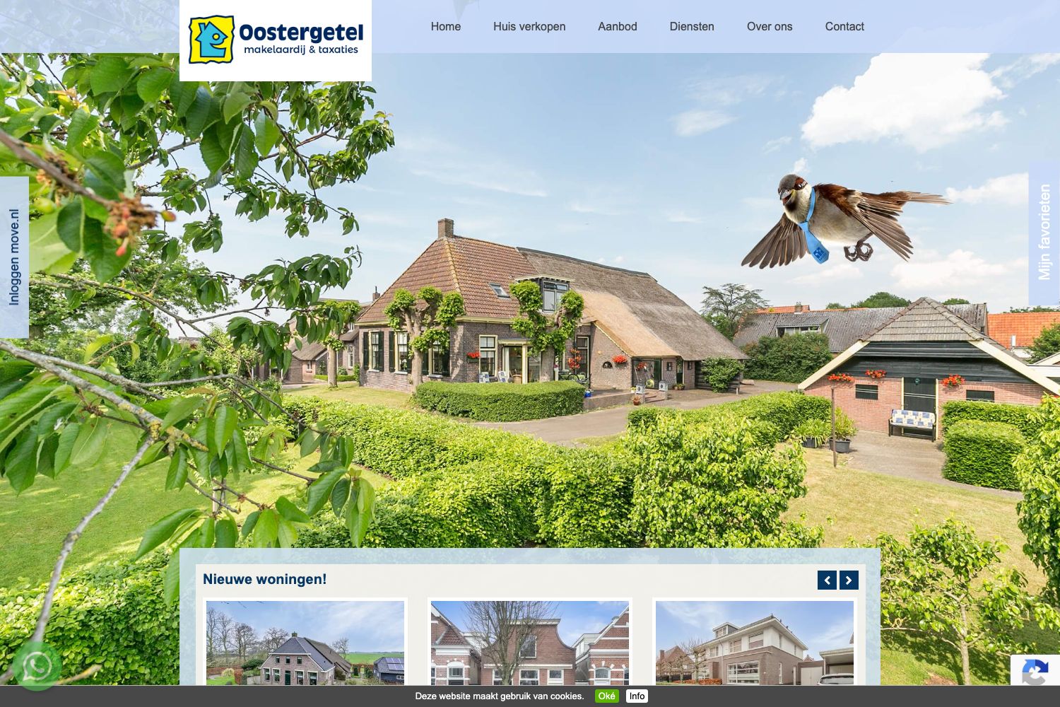 Website screenshot https://www.oostergetel.nl