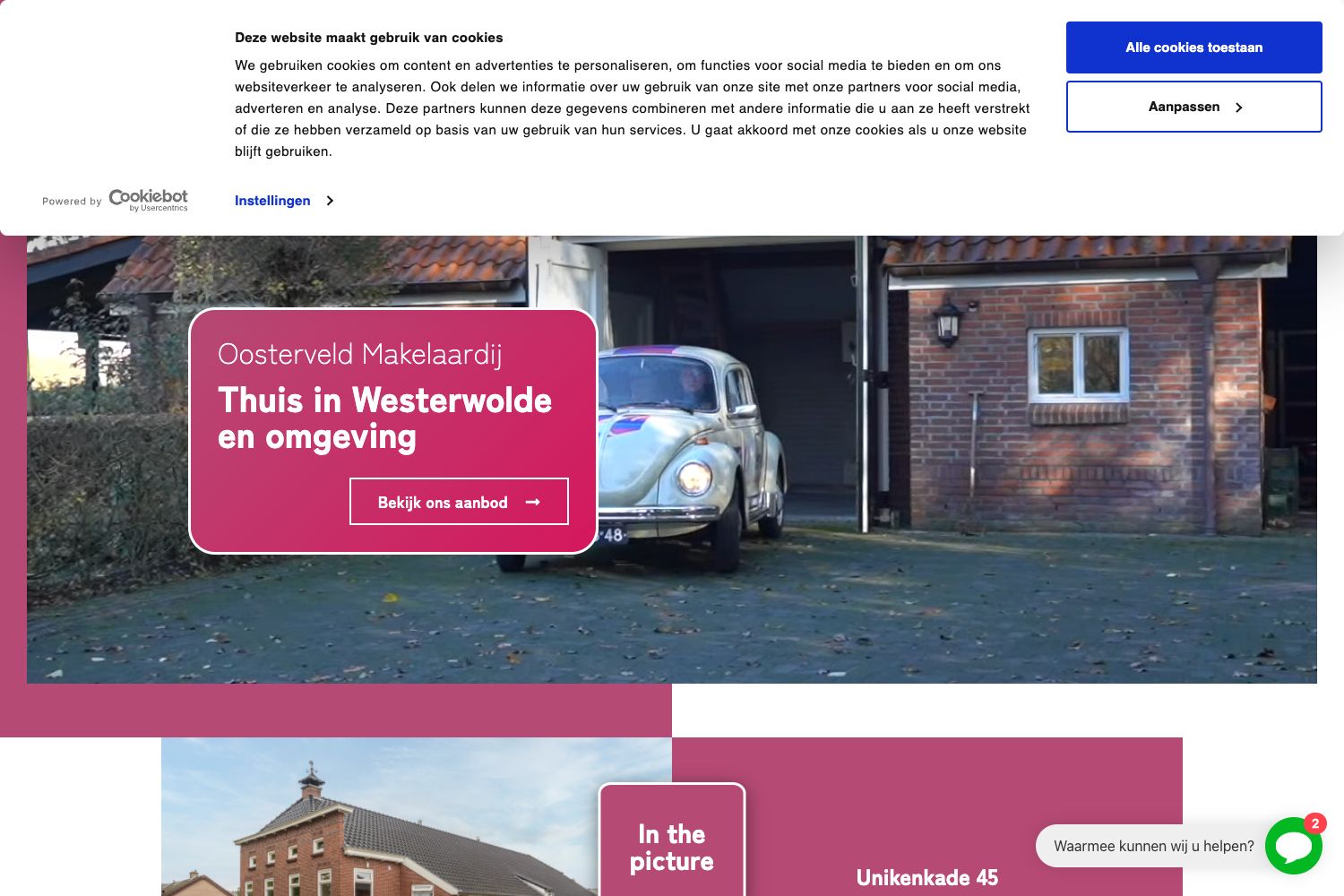 Website screenshot https://oosterveld-makelaardij.nl