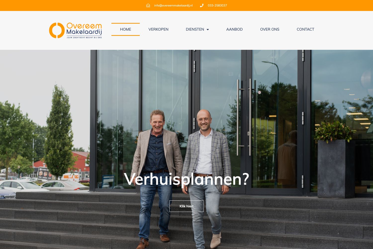 Website screenshot https://overeemmakelaardij.nl