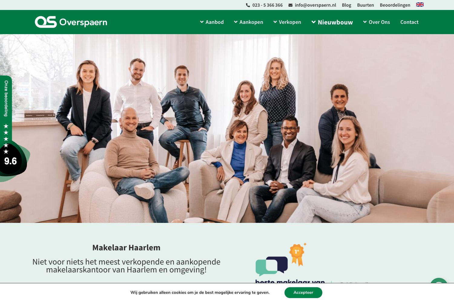 Website screenshot https://overspaern.nl