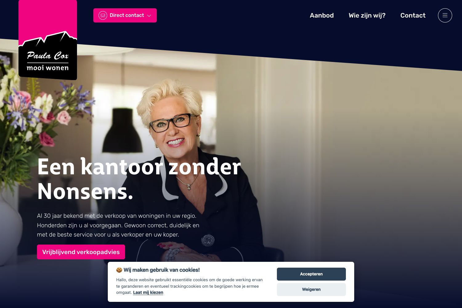 Website screenshot https://pcwv.nl
