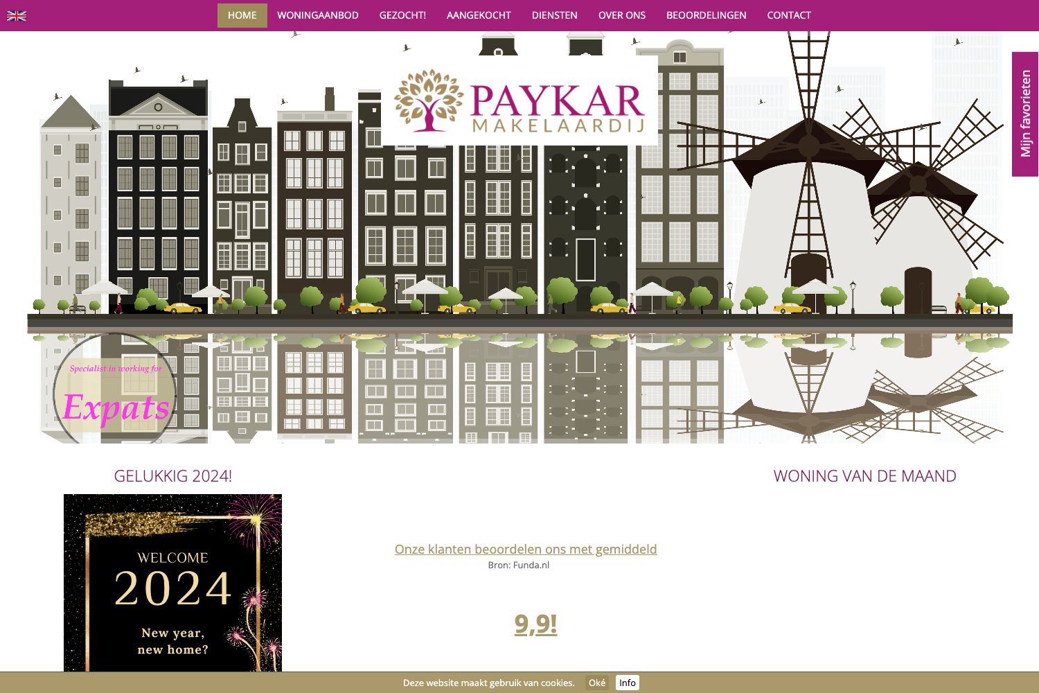 Website screenshot https://paykar.nl
