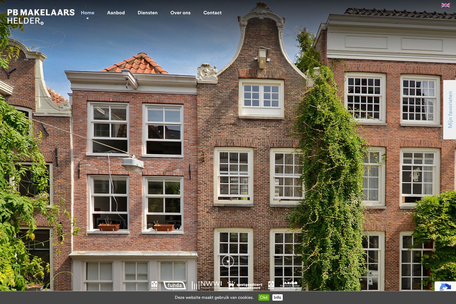 Website screenshot https://pbmakelaars.nl