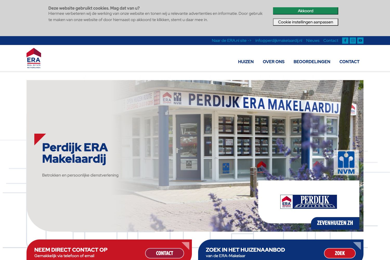 Website screenshot https://perdijkmakelaardij.nl