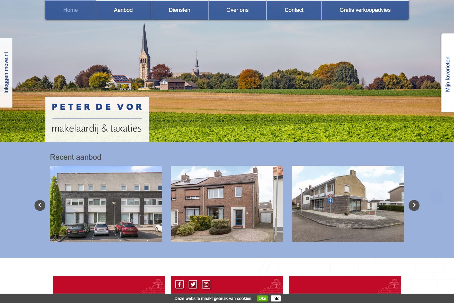 Website screenshot https://peterdevor.nl