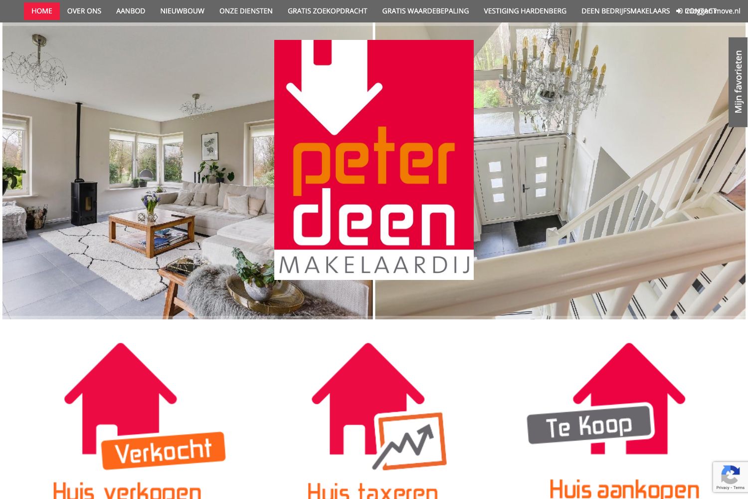 Website screenshot https://peterdeen.nl