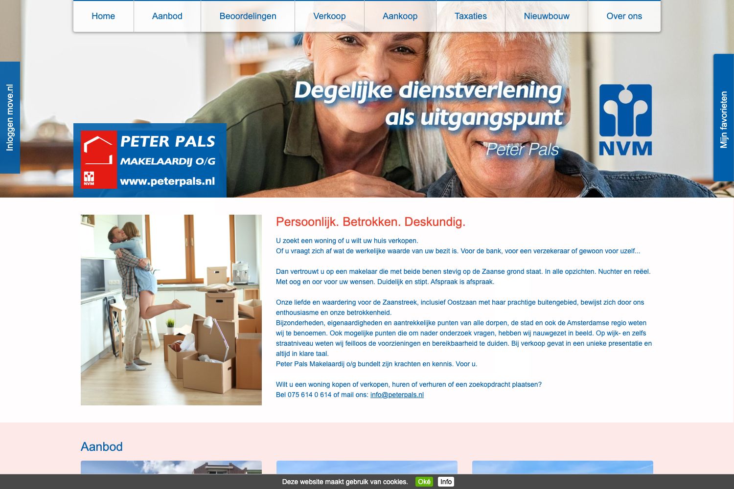 Website screenshot https://peterpals.nl