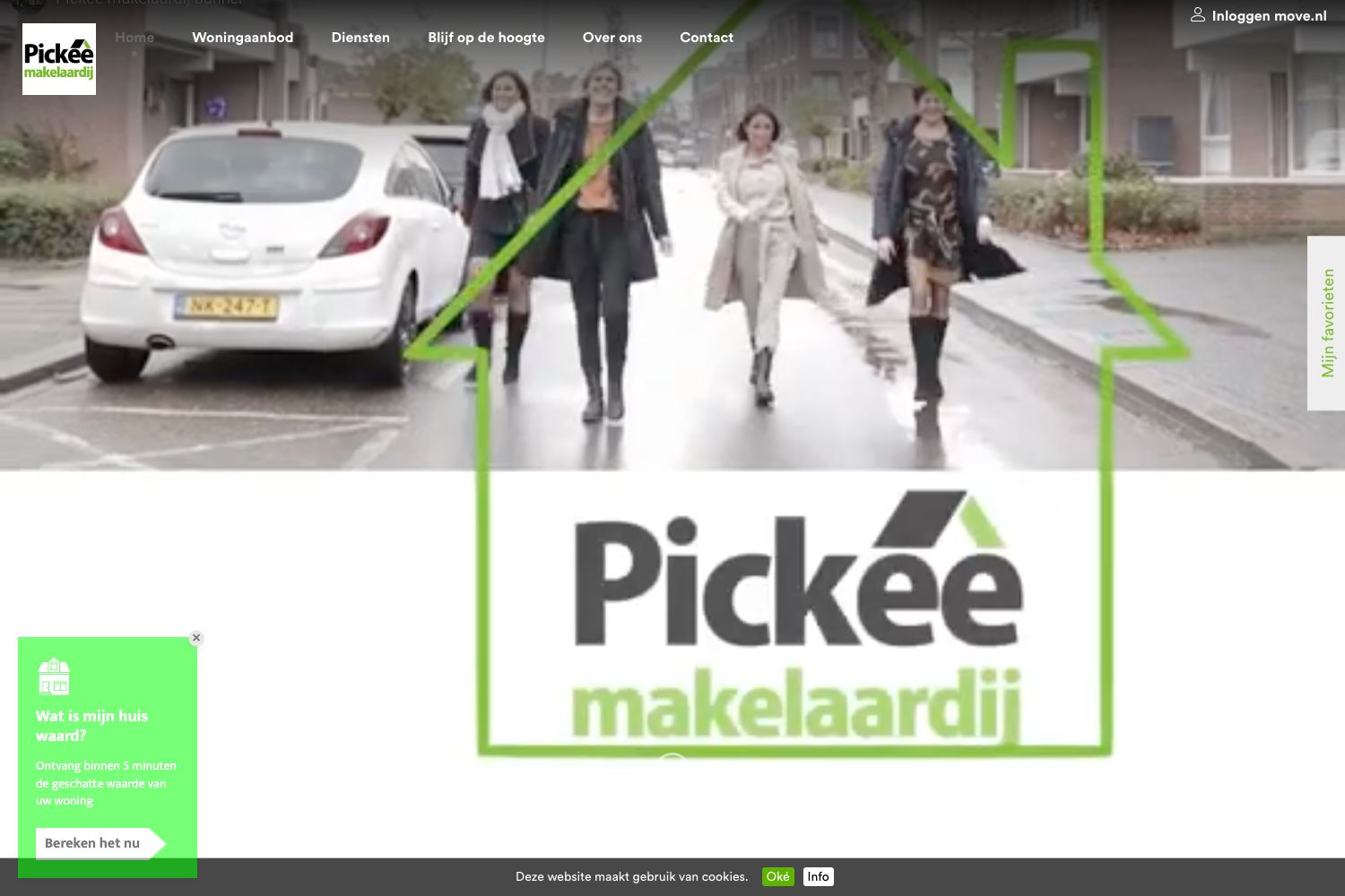 Website screenshot https://pickee.nl