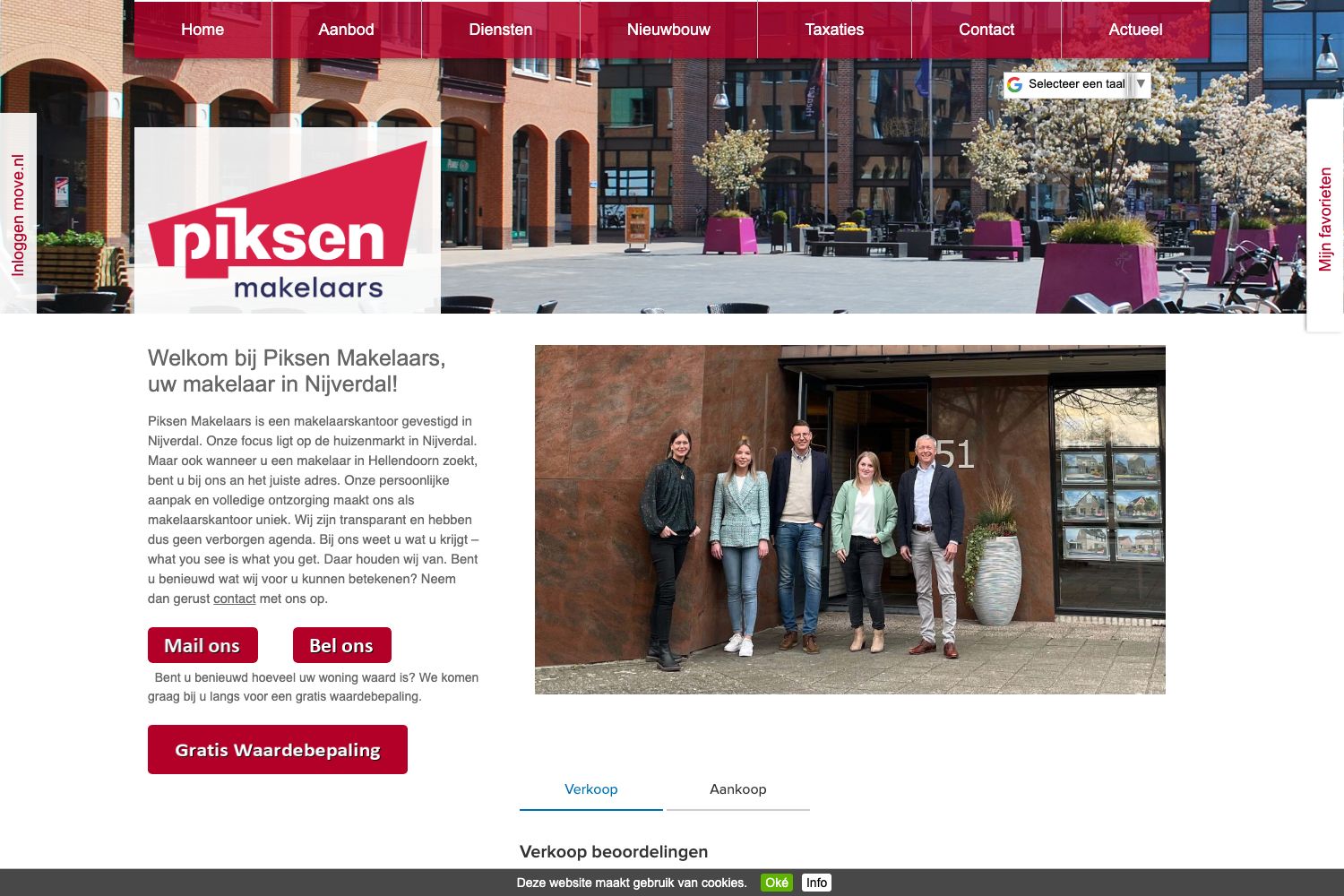 Website screenshot https://piksen.com