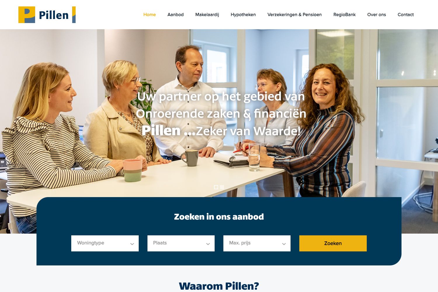 Website screenshot https://pillen.nl
