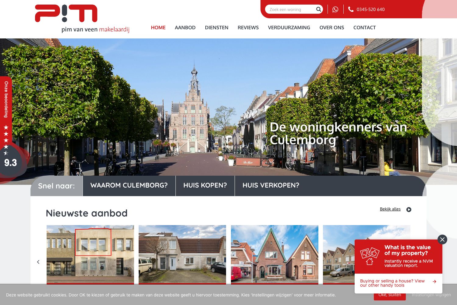 Website screenshot https://pimvanveen.nl