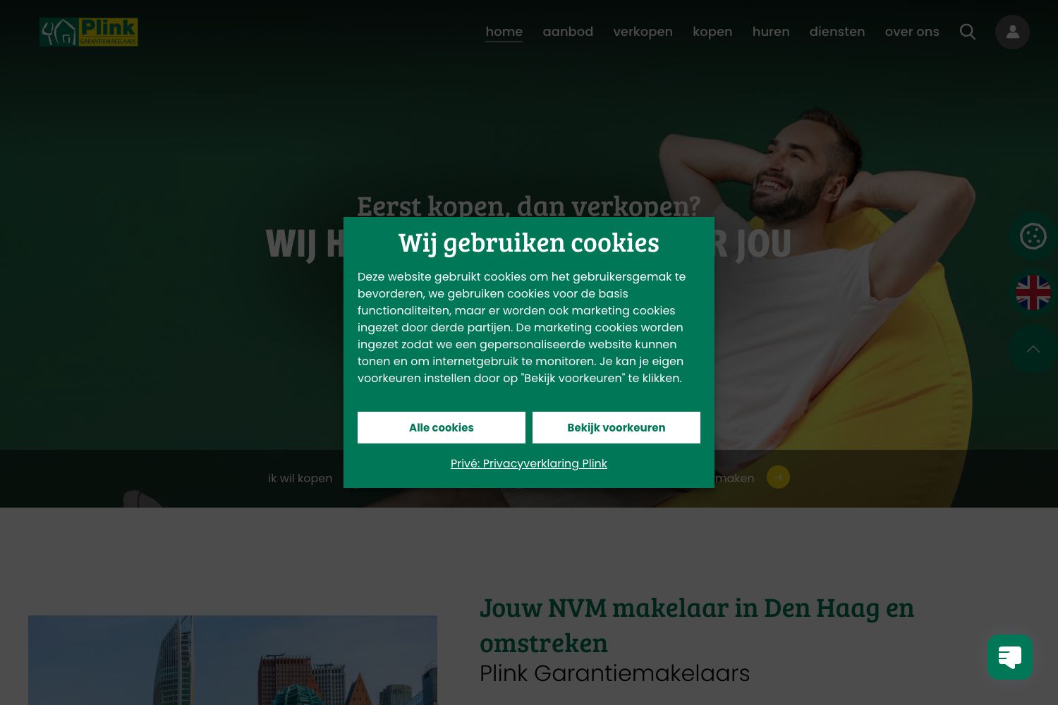 Website screenshot https://plink.nl