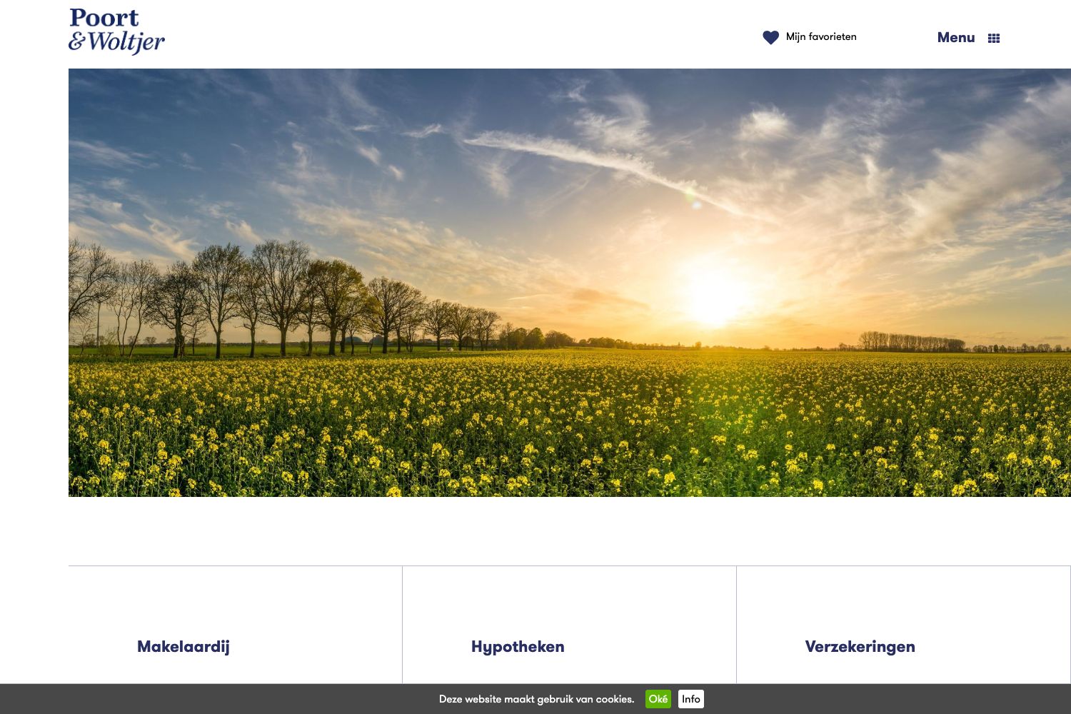 Website screenshot https://poortenwoltjer.nl