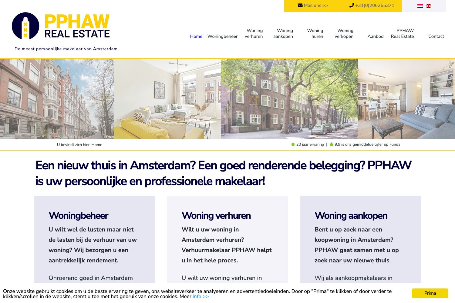 Website screenshot https://pphaw-realestate.nl