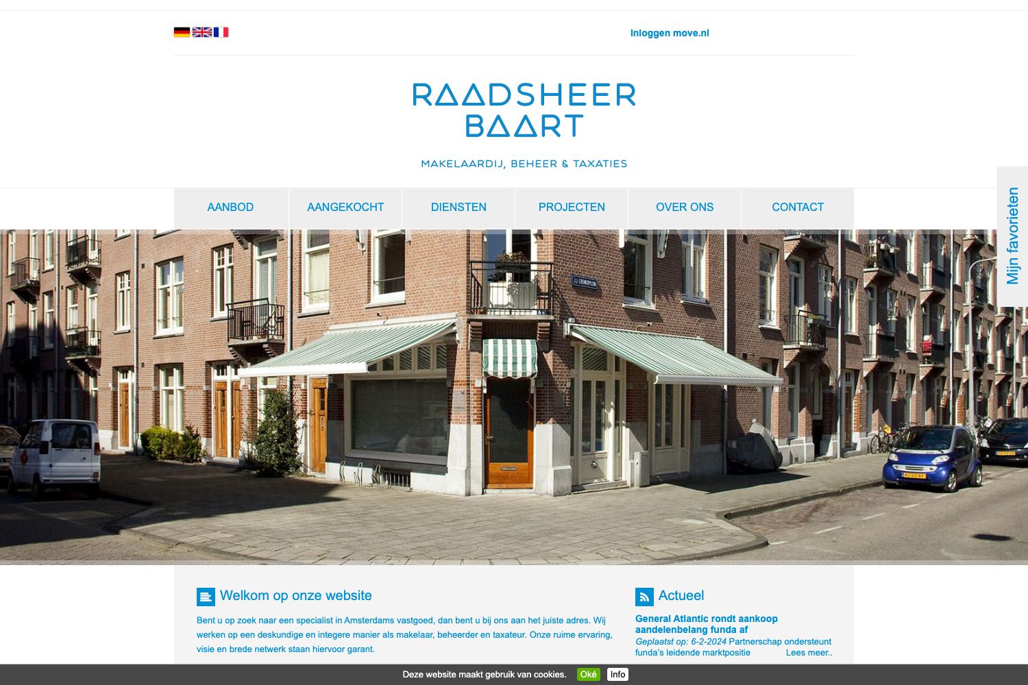 Website screenshot https://raadsheerbaart.nl