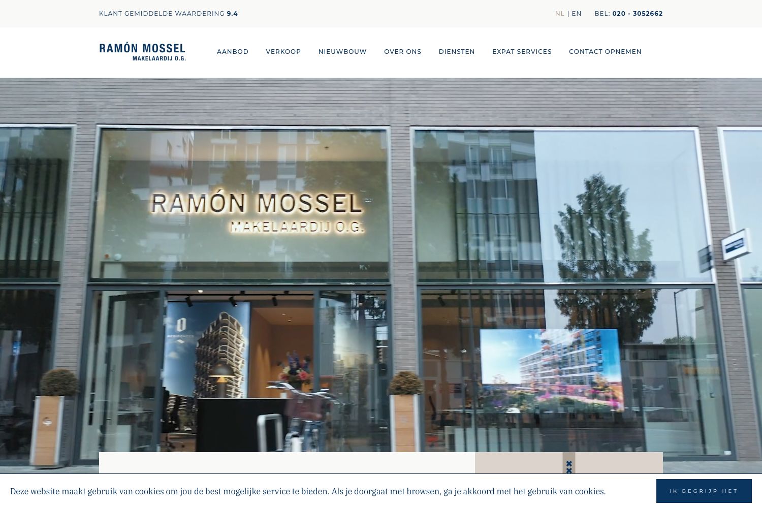 Website screenshot https://ramonmossel.nl