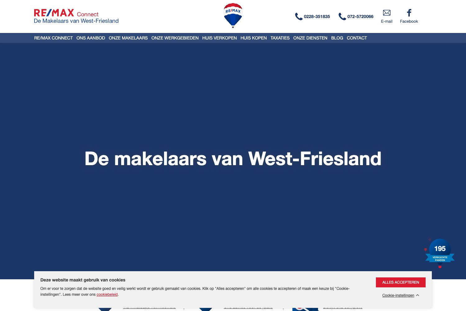 Website screenshot https://makelaars-van-connect.nl