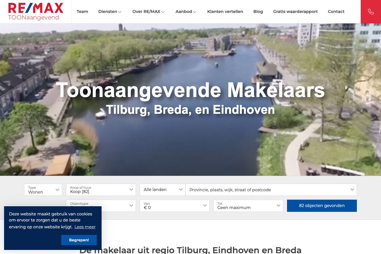 Website screenshot https://remaxtoonaangevend.nl