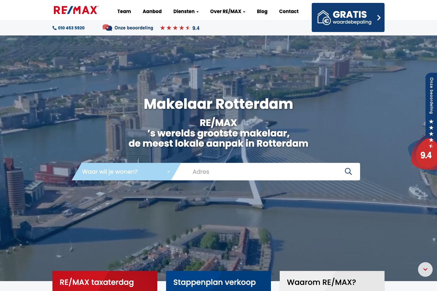 Website screenshot https://remax-totaal.nl