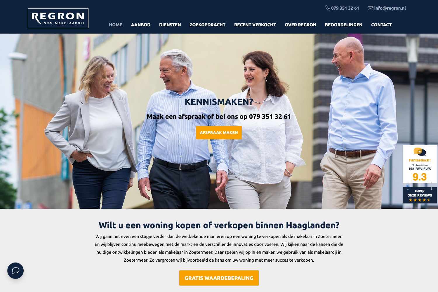 Website screenshot https://regron.nl