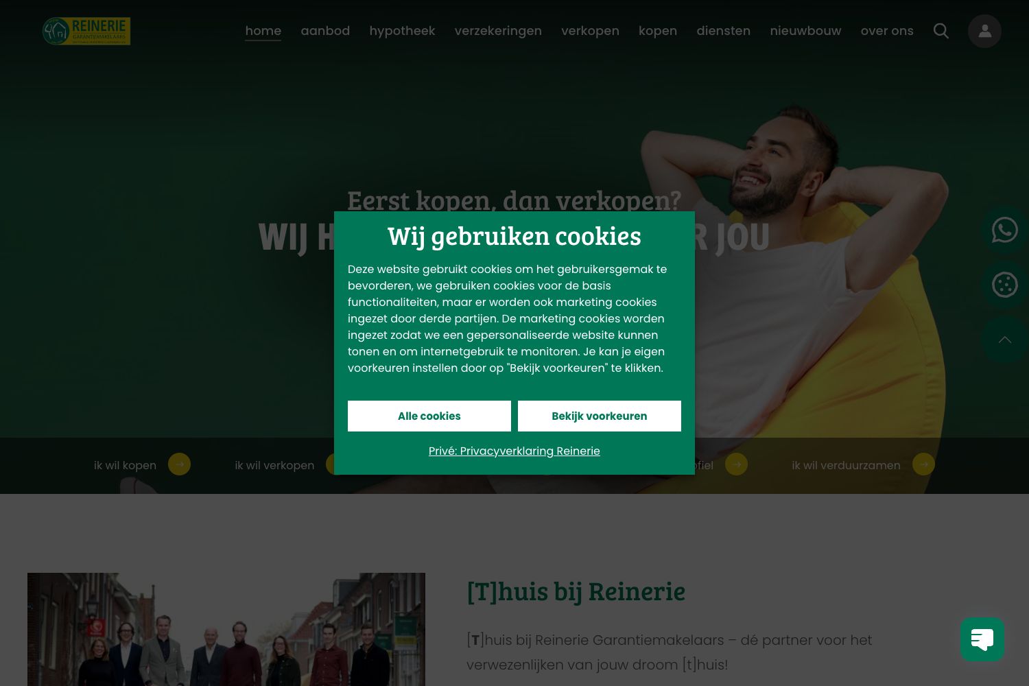 Website screenshot https://reinerieijsselstein.nl