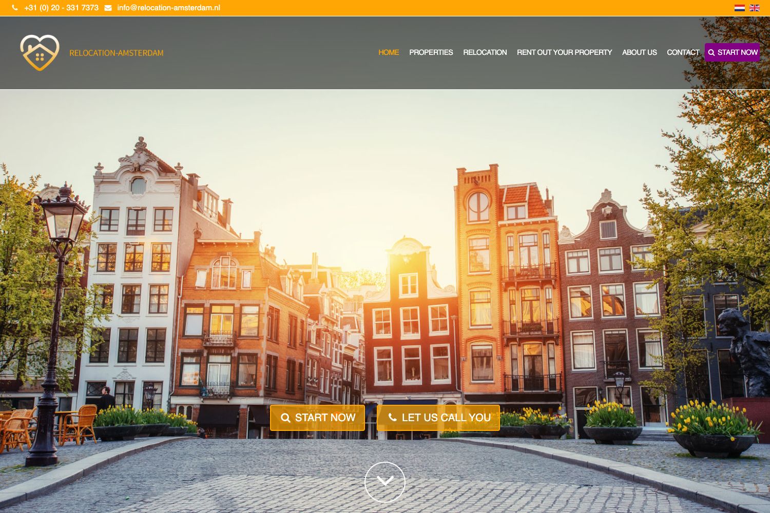 Website screenshot https://relocation-amsterdam.nl