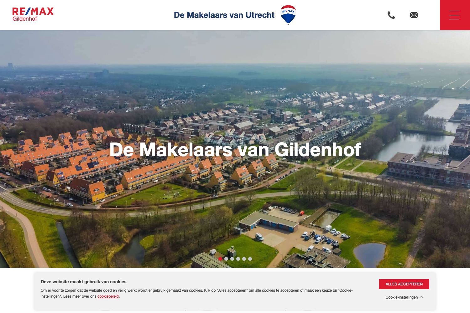 Website screenshot https://makelaars-van-gildenhof.nl