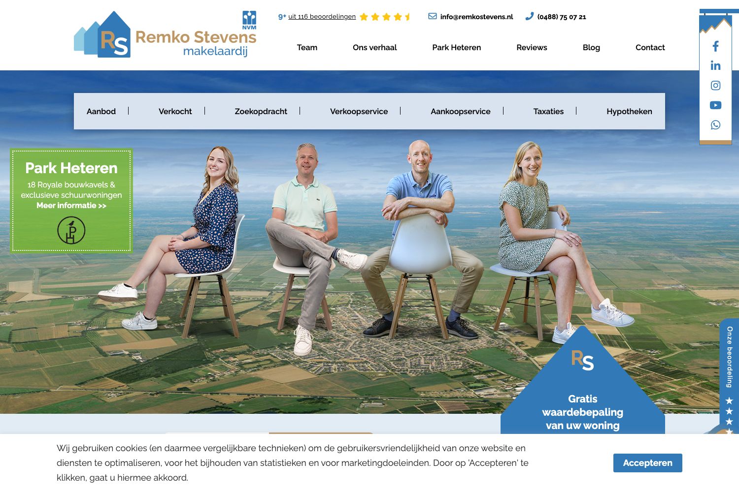 Website screenshot https://remkostevens.nl