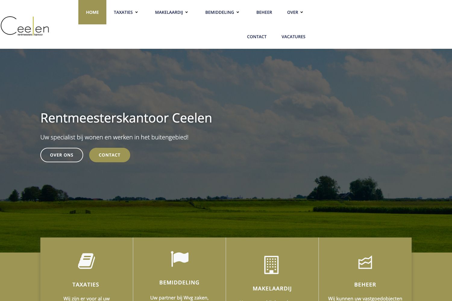 Website screenshot https://ceelenrentmeesters.nl