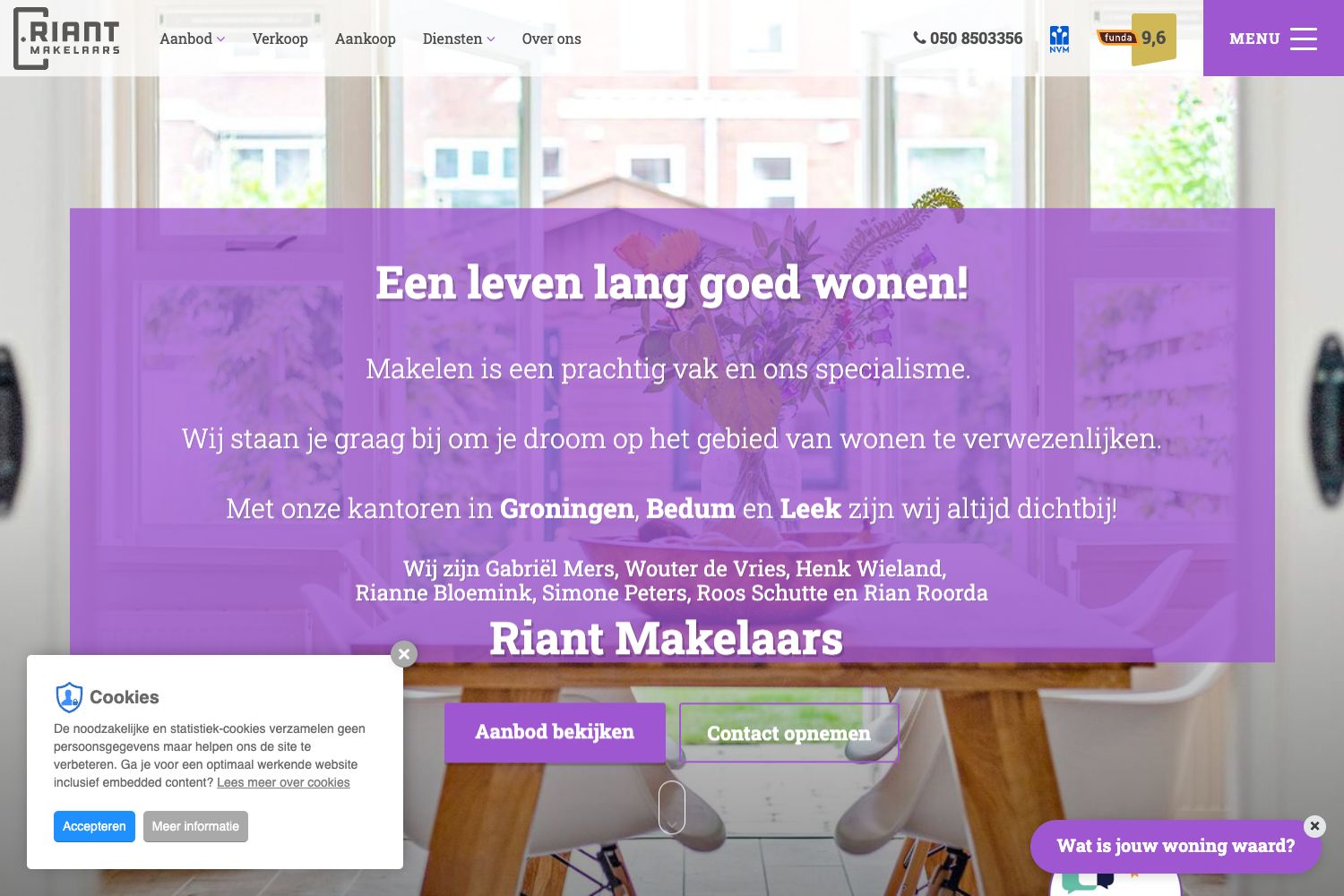 Website screenshot https://riantmakelaars.nl