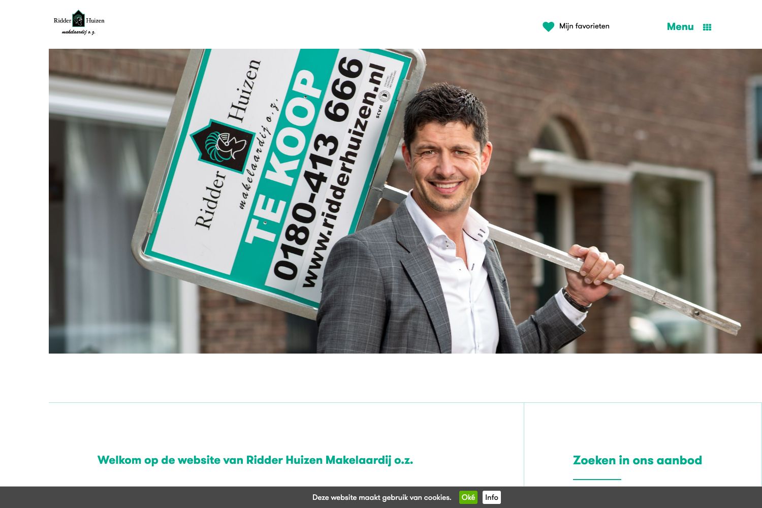 Website screenshot https://ridderhuizen.nl