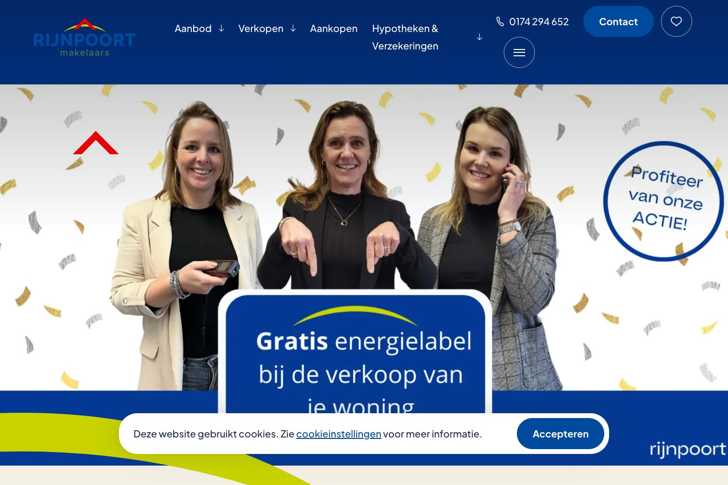 Website screenshot https://rijnpoort.nl