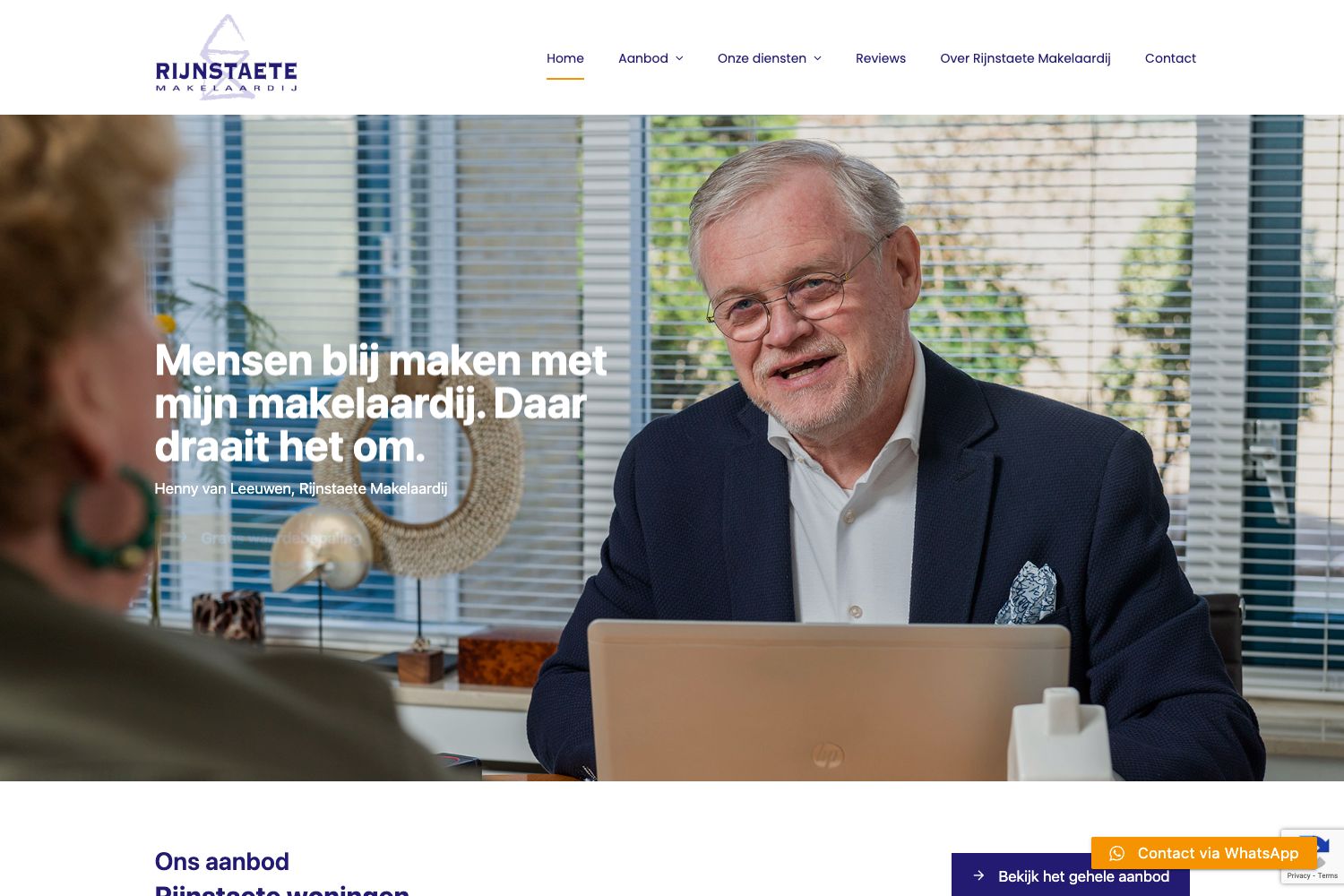 Website screenshot https://rijnstaete.nl