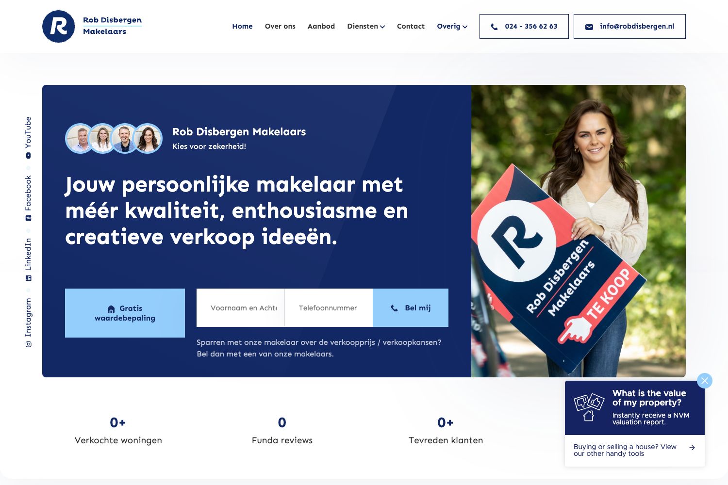 Website screenshot https://robdisbergen.nl